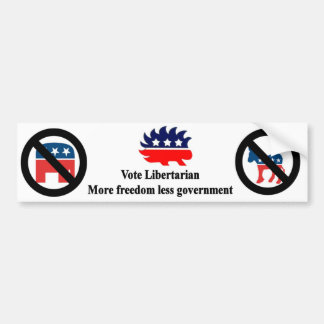 Vote Libertarian Bumper Sticker