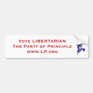 Vote Libertarian Bumper Sticker