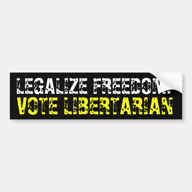 Vote Libertarian Bumper Sticker (Front)