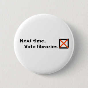 Vote libraries badge button
