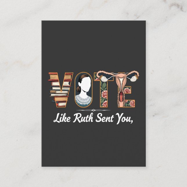 Vote Like Ruth Sent You Harris LGBTQ Equality  Enclosure Card (Front)