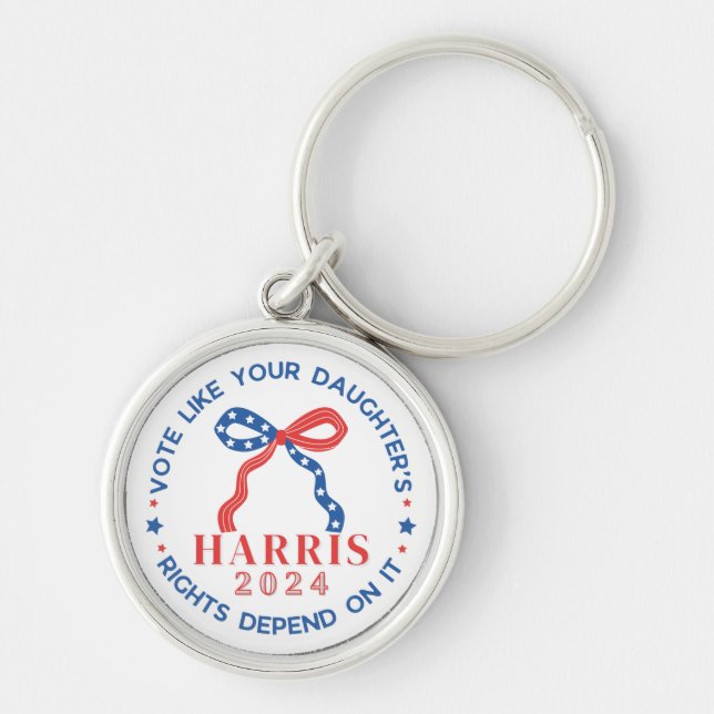 Vote Like Your Daughter's Rights Depend on It Keychain (Front)