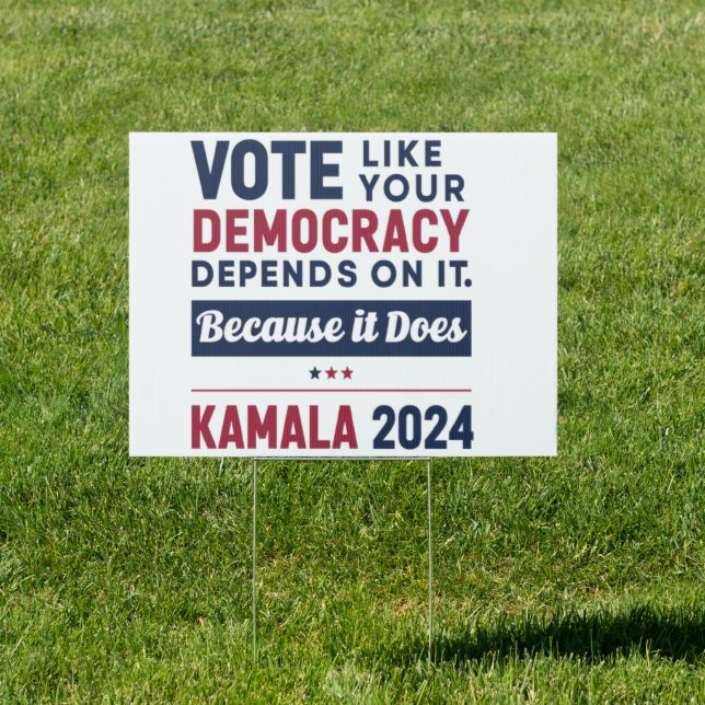 vote like your democracy depends on t because it sign (Insitu)