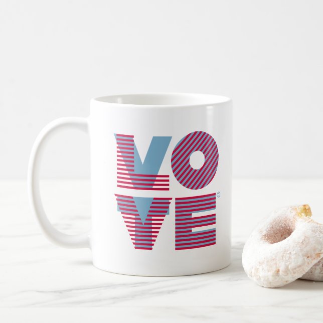 VOTE / LOVE Coffee Mug (With Donut)