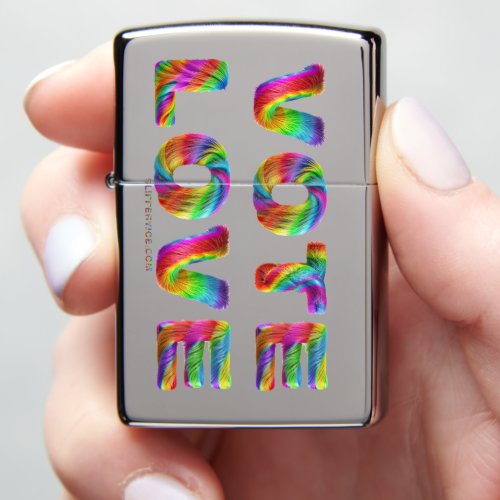 vote love equality gay pride gifts zippo lighter