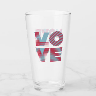 VOTE / LOVE is the answer pint glass