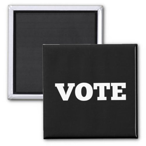 Vote Magnet with Black Background