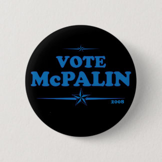 Vote McPALIN Campaign Badge. McCAIN PALIN Pinback Button