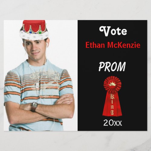 Vote me for Prom King Red Flyer