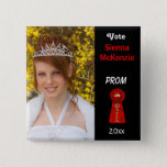 Vote Me For Prom Queen (red) Pinback Button at Zazzle