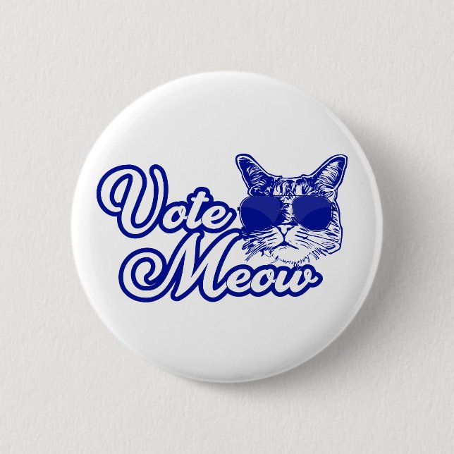 Vote Meow Button (Front)