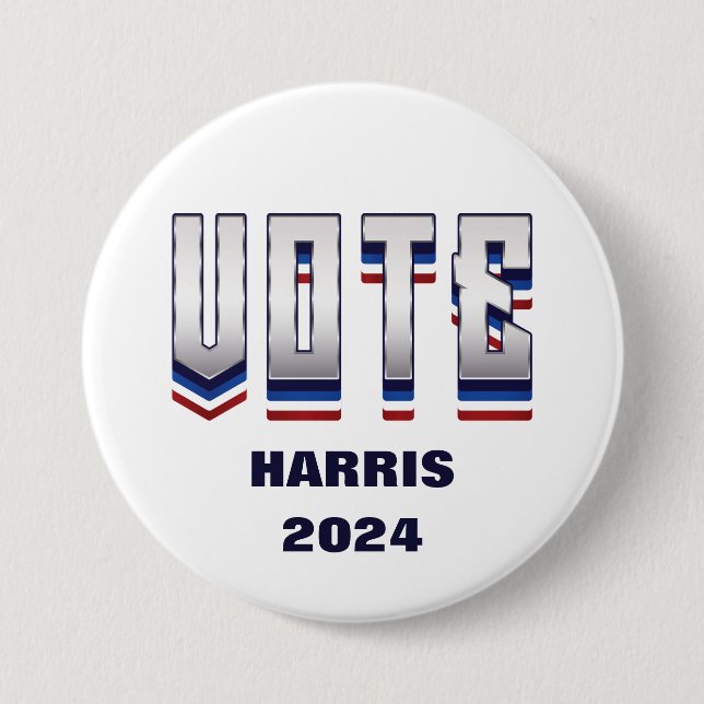 Vote Modern Typography - Election  Button (Front)