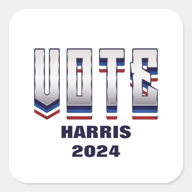 Vote Modern Typography - Election  Square Sticker (Front)