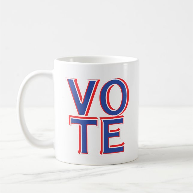 Vote Mug Cup Elections Campaign Merchandise  (Left)