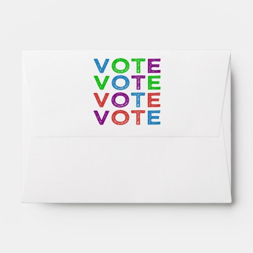 VOTE Multi_colored Envelope