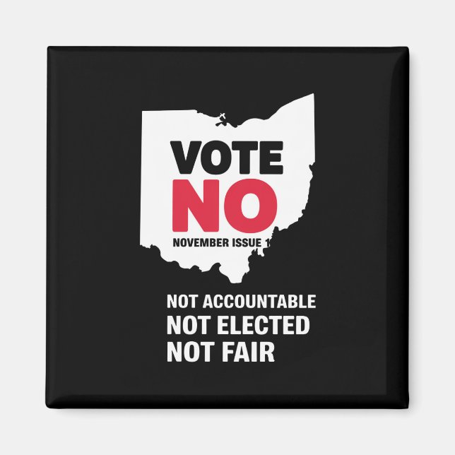 Vote No November Issue 1  Magnet (Front)
