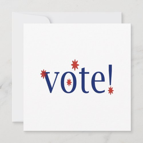 Vote Note Card