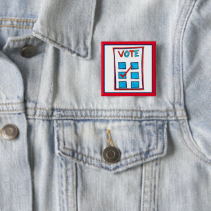 VOTE November 2020 Election Day USA Voting Ballot Button