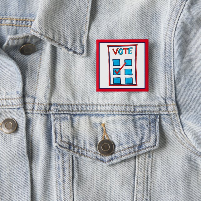 VOTE November 2020 Election Day USA Voting Ballot Button (In Situ)