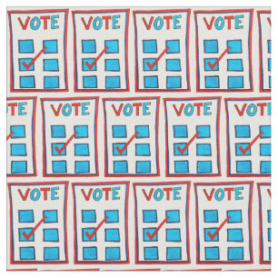 VOTE November 2020 Election Day USA Voting Ballot Fabric