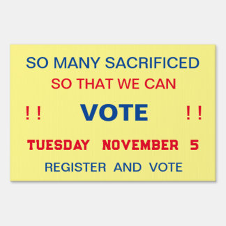 VOTE NOVEMBER 5 SIGN