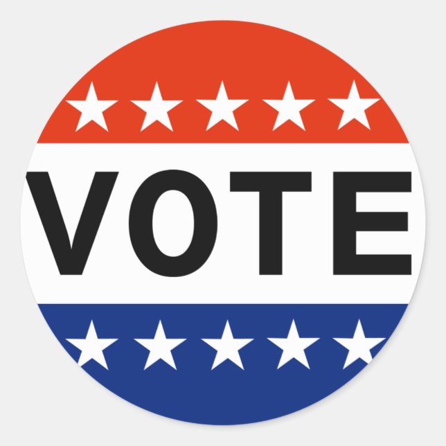 vote now stickers (Front)