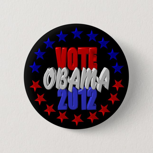 Vote Obama 2012 Button (Front)