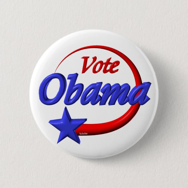 Vote Obama 2012 . Create the future Pinback Button (Front)