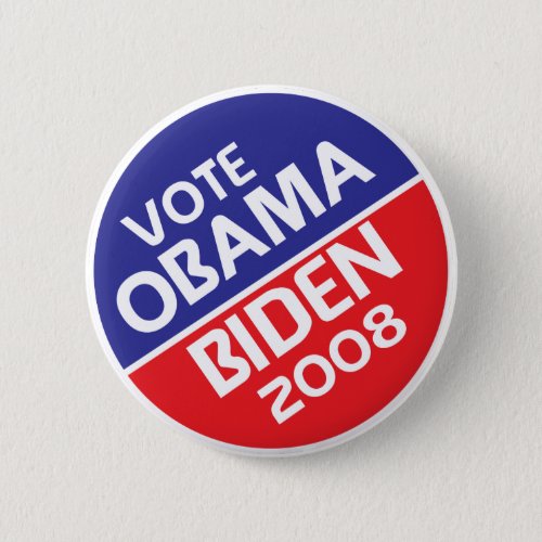 Vote Obama and Biden in 2008 Button