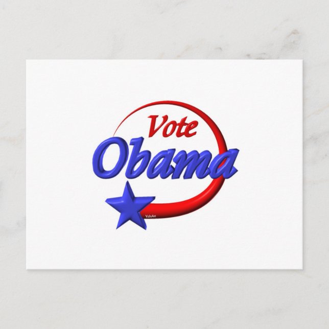 Vote Obama in 2012. Create the future Postcard (Front)