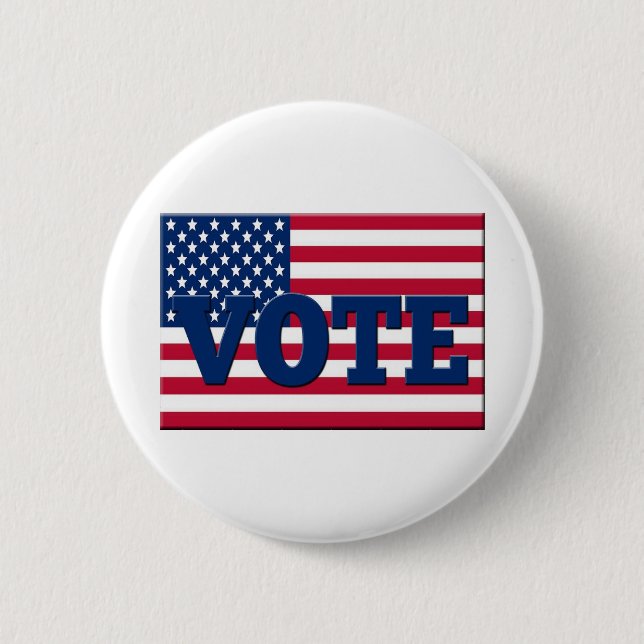 Vote on election day button (Front)