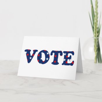 Vote Or Rue The Election Card by GigaPacket at Zazzle