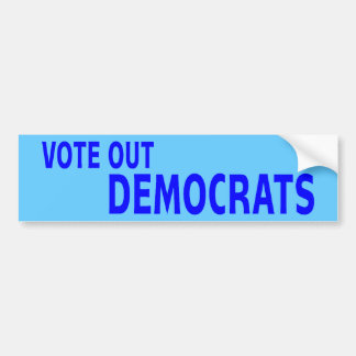 Vote Democrats Out Bumper Stickers - Car Stickers | Zazzle