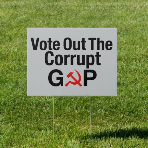 Vote Out The Corrupt GOP The Putin Party Sign