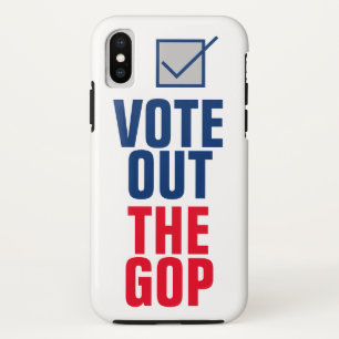 Vote Out The GOP 2024 Election Vote Blue Checkmark iPhone X Case