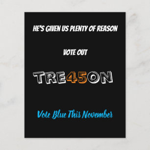 Vote Out TRE45ON Flyer