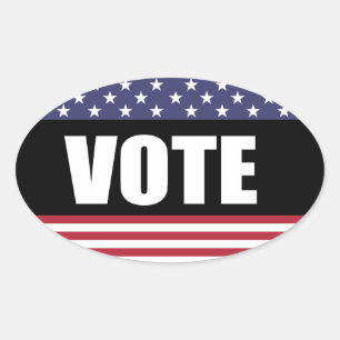 VOTE OVAL STICKER