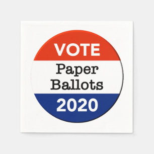 Vote Paper Ballots 2020 Presidential Election Napkins
