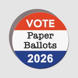 Vote Paper Ballots 2026 Midterm Election Paper Cup Car Magnet