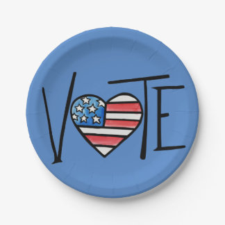 VOTE  PAPER PLATES