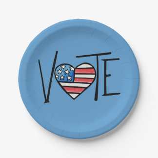 VOTE PAPER PLATES