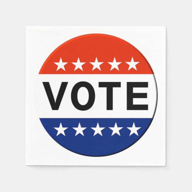 Vote Party Napkins (Front)