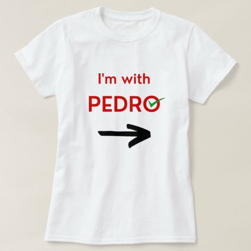 vote Pedro Napoleon funny election text  T_Shirt