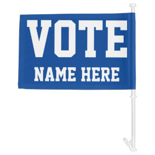 VOTE PERSONALIZE NAME CAR FLAG