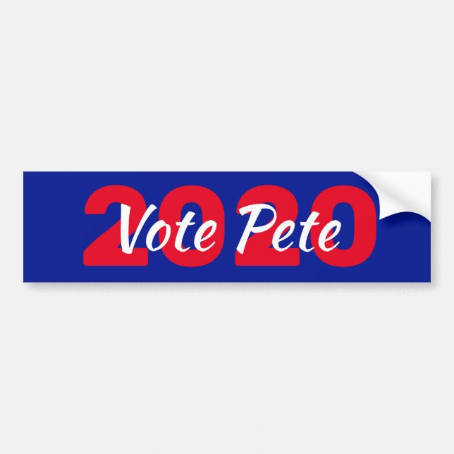 Vote Pete for 2020 President Bumper Sticker (Front)