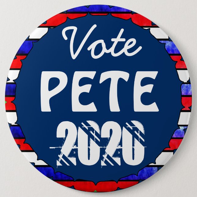 Vote Pete for President 2020 US Election Button (Front)