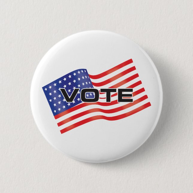 vote pinback button (Front)