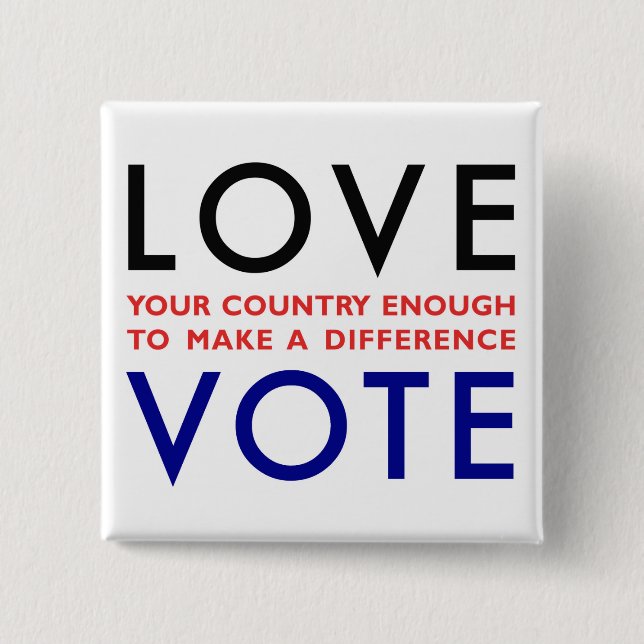 Vote! Pinback Button (Front)