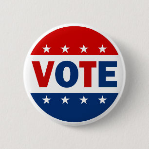 VOTE PINBACK BUTTON