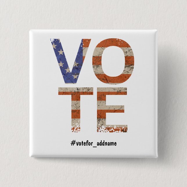 Vote Political Campaign 2024 Election  Button (Front)